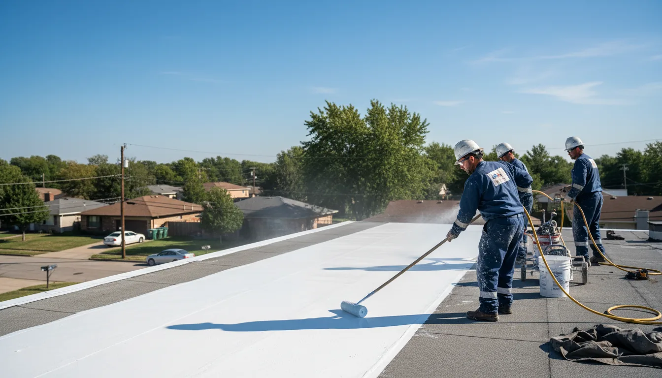 Commercial roof coating in Carlyle, IL near me